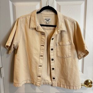 Velvet Heart Cream Denim Shirt